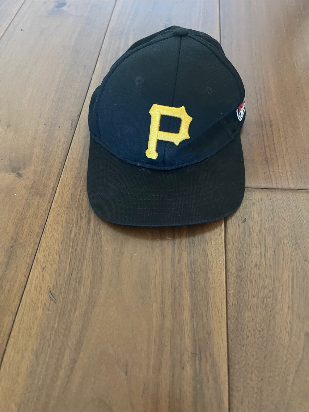 Pirates Kids Black Baseball Cap with Yellow 'P' Embroidered Logo